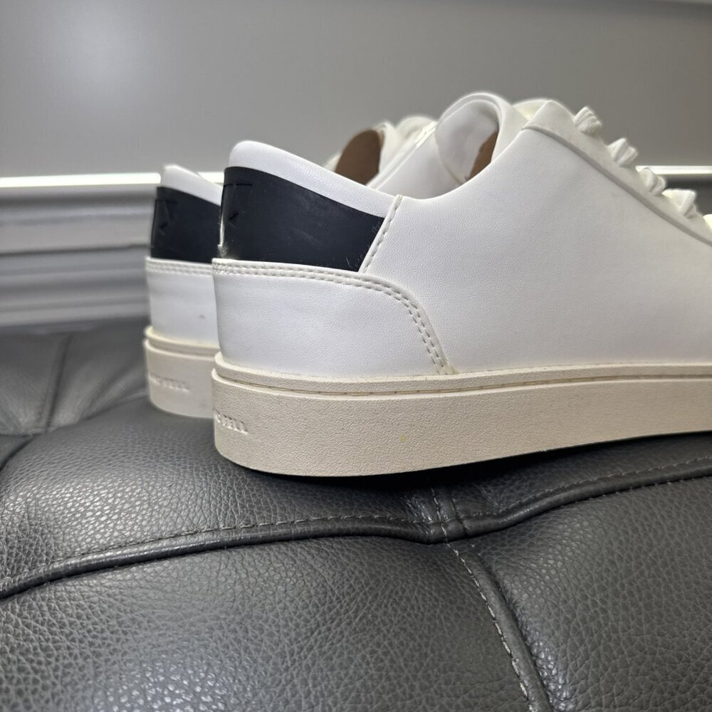 Thousand Fell White Low-top Leather Sneakers Size W 9 1/2 Black - Picture 2 of 9